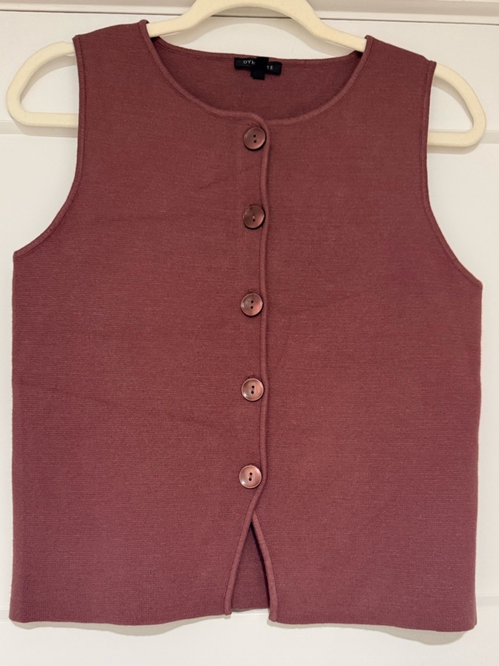 Dynamite dark mauve sweater vest sz M